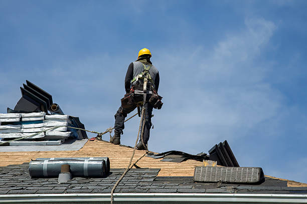 Professional Roofing technician working in Lyme Center, NH